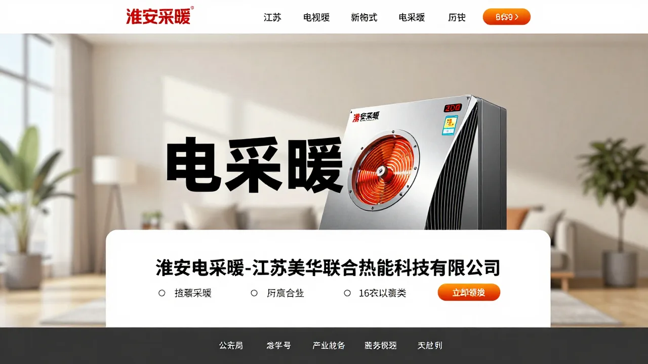 电采暖厂家 首页主视觉